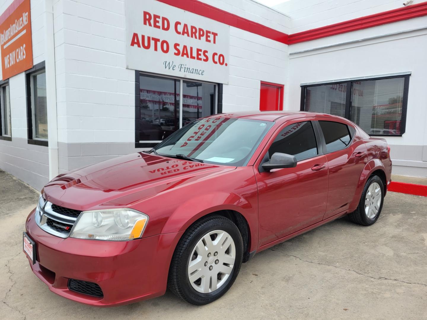 2014 Red Dodge Avenger SE (1C3CDZAB1EN) with an 2.4L L4 DOHC 16V engine, 4-Speed Automatic transmission, located at 503 West Court, Seguin, TX, 78155, (830) 379-3373, 29.568621, -97.969803 - 2014 Dodge Avenger SE with a 2.4L L4 DOHC 16V, Automatic, Tilt, Cruise, AM/FM/CD/AUX Stereo, Power Windows, Locks and Side Mirrors, Tinted Windows, Rear Defroster and more!! - Photo#0